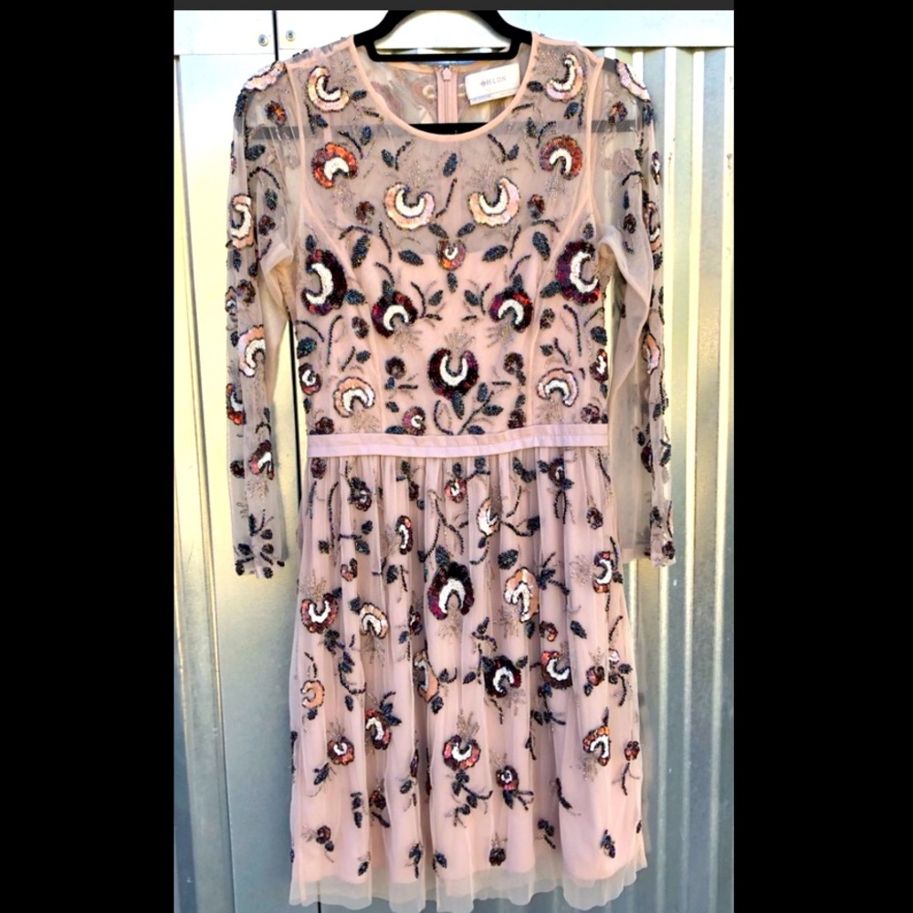 COPY - BHLDN Beaded Embellished Nude Dress